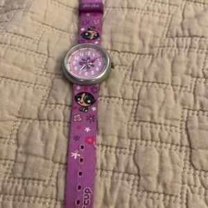 Swatch FLIK FLAK.  for kids. vintage Power Puff  Girls." Buttercup"